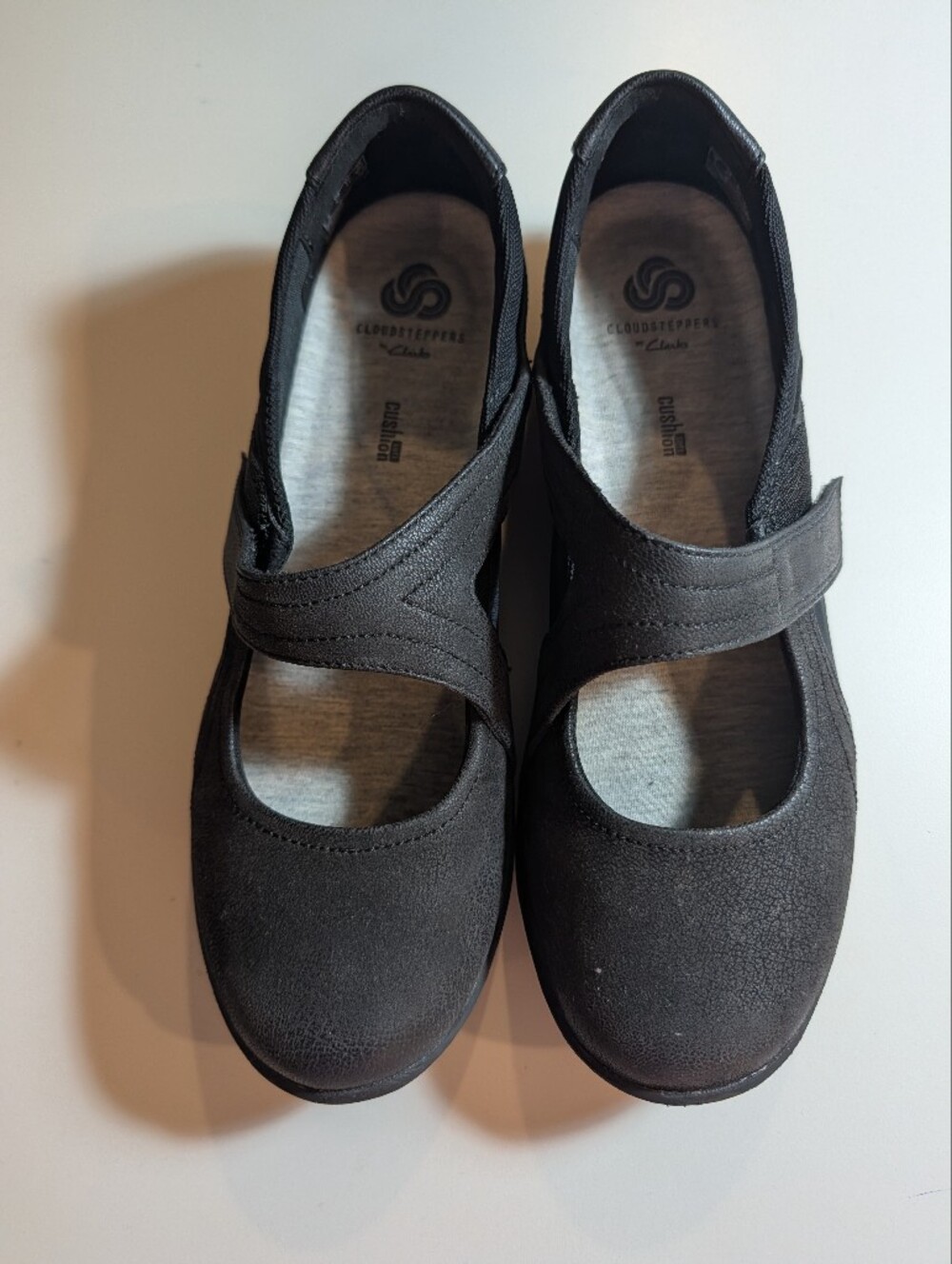 Clarks Cloudsteppers Black Womans Sillian Bella Mary Jane Shoes Size 9.5M